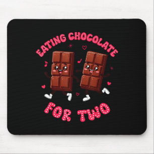 Eating Chocolate For Two Pregnancy Valentines Day  Mouse Pad
