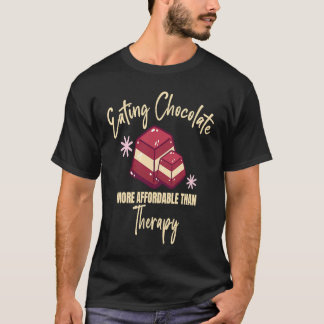 Eating Chocolate Is Therapy Milk Food Graphic T-Shirt