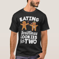 Eating Christmas Cookies for Two Pregnancy Announc