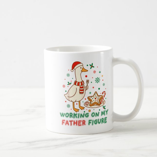 Eating Cookies For Two Working On My Dad-bod Santa Coffee Mug (Right)