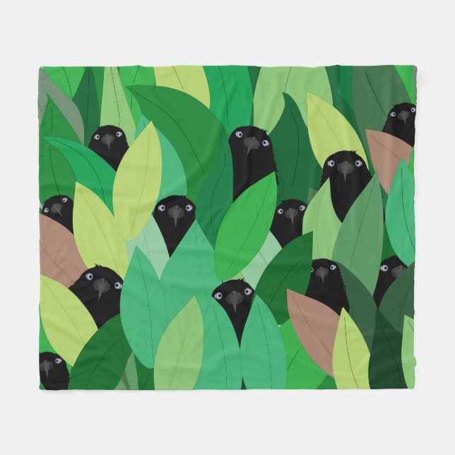 Eating Crow Fleece Blanket (Front (Horizontal))