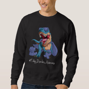 Eating Disorders Awareness Month Periwinkle Ribbon Sweatshirt