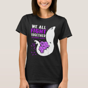 Eating Disorders Awareness We All Fight Together E T-Shirt