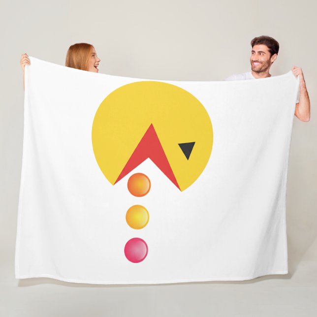 Eating Dot Fleece Blanket (In Situ)