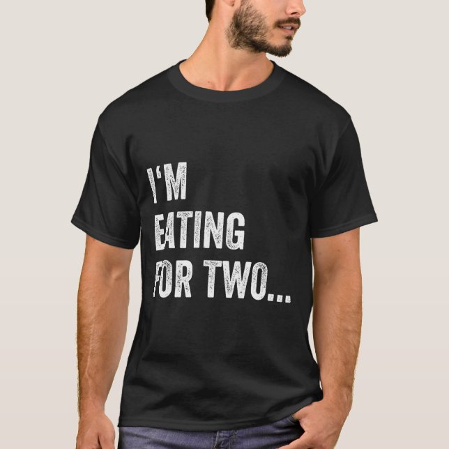 Eating For Two Drinking For Three Couples Shirts _ (Front)