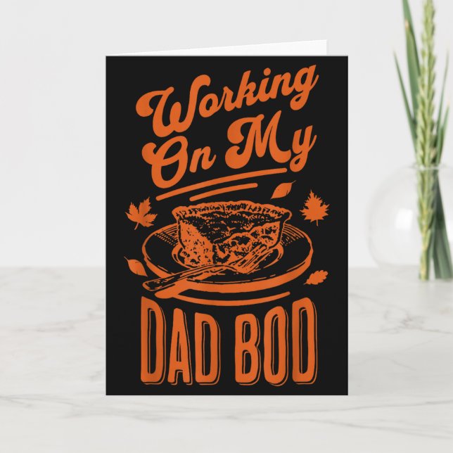 Eating For Two Thanksgiving Couples Pregnancy Anno Card (Front)