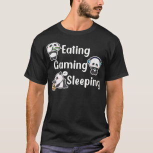 Eating Gaming Sleeping Panda Bear Bamboo Gaming Lo T-Shirt