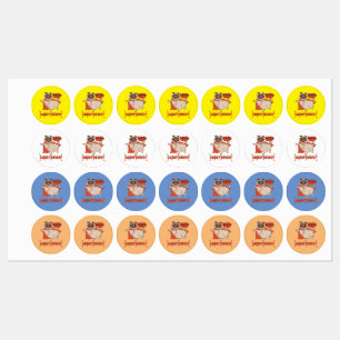 Eating is my superpower red cloak pug comic style 