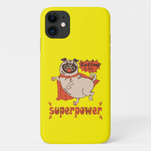 Eating is my superpower red cloak pug comic style  Case-Mate iPhone case