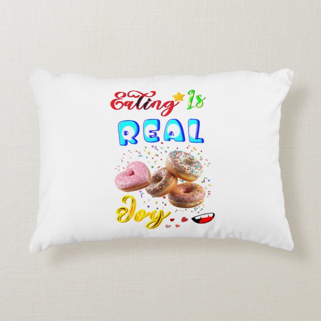 Eating Polyester Is Real Joy Decorative Cushion (Front)