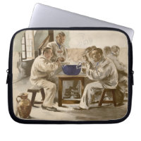 Eating Soup at the Barracks, from 'L'Estampe Moder