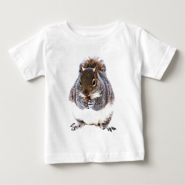 Eating Squirrel Baby T-Shirt (Front)