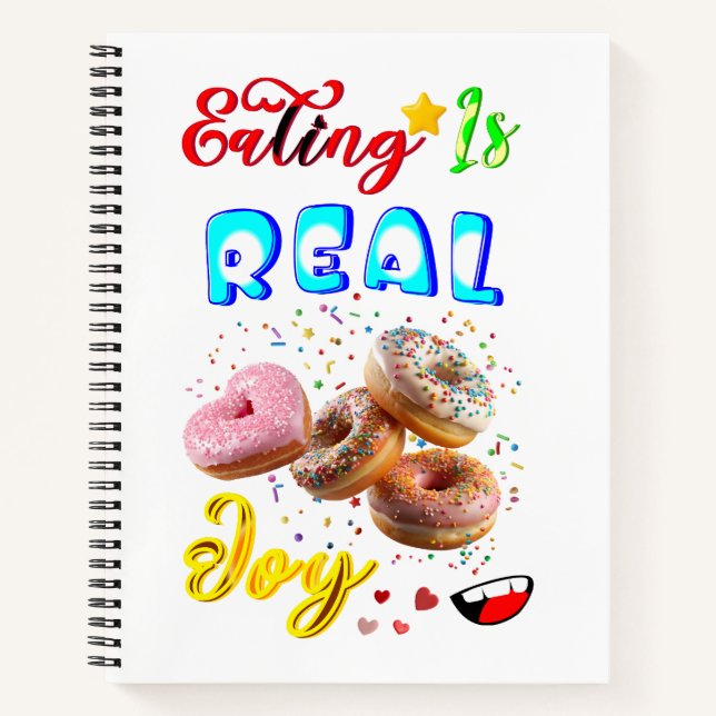 Eating Stationery Is Real Joy Notebook (Front)