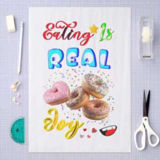 Eating Tableware Is Real Joy Tissue Paper