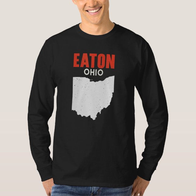Eaton Ohio USA State America Travel Ohioan T-Shirt (Front)