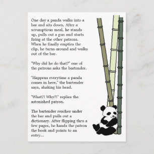 "Eats Shoots and Leaves" Postcard