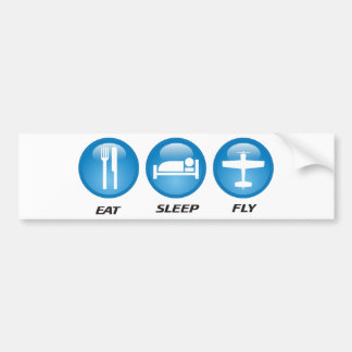 eatsleepfly bumper sticker