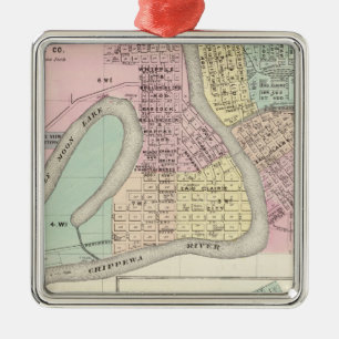 Eau Claire and Medford Metal Tree Decoration