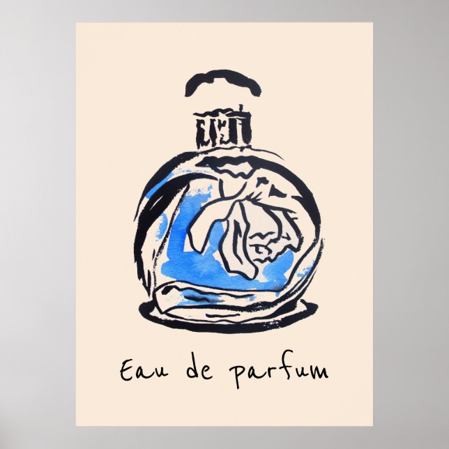 Eau de parfum French Perfume bottle fashion Poster (Front)