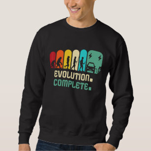 Eauto Electric Car Electric Car Driver Electric Ca Sweatshirt