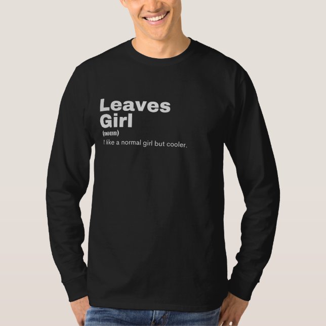 eaves Girl - Leaves T-Shirt (Front)