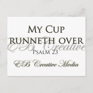 EB Creative Media - My Cup Runneth Over Postcard