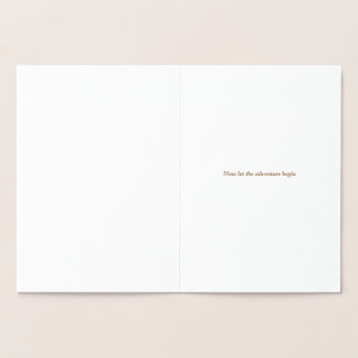 Eban Adinkra wedding Foil greeting Card