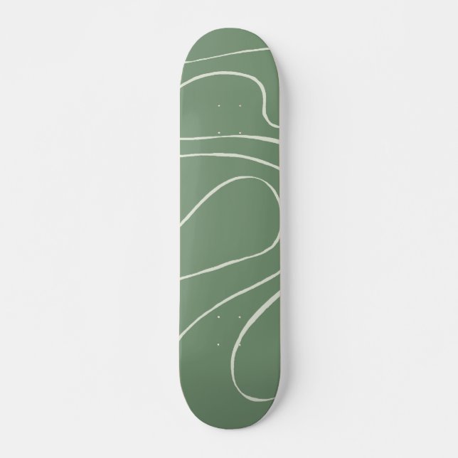 Ebb and Flow 2 in Green Skateboard (Front)