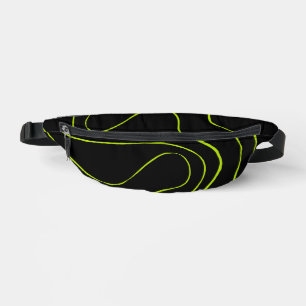Ebb and Flow 2 in Lime Green and Black Bum Bags