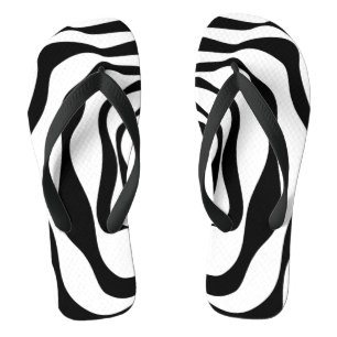Ebb and Flow 4 - Black and White Jandals