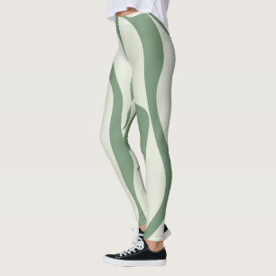 Ebb and Flow 4 in Green Leggings