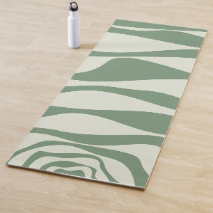 Ebb and Flow 4 in Green Yoga Mat