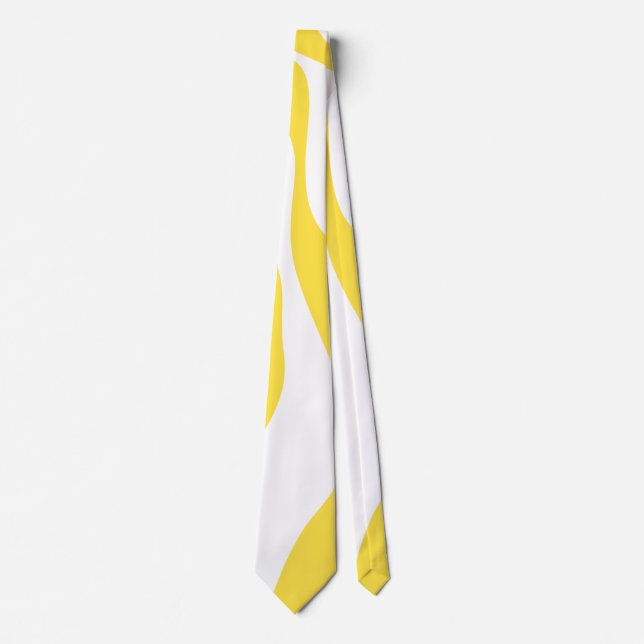 Ebb and Flow 4 in Lemon Yellow and White Tie (Front)
