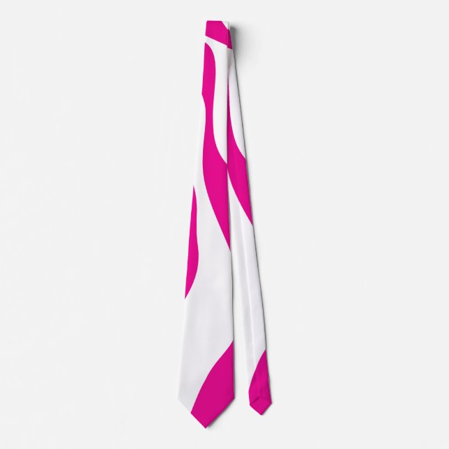 Ebb and Flow 4 in Magenta and White Tie (Front)
