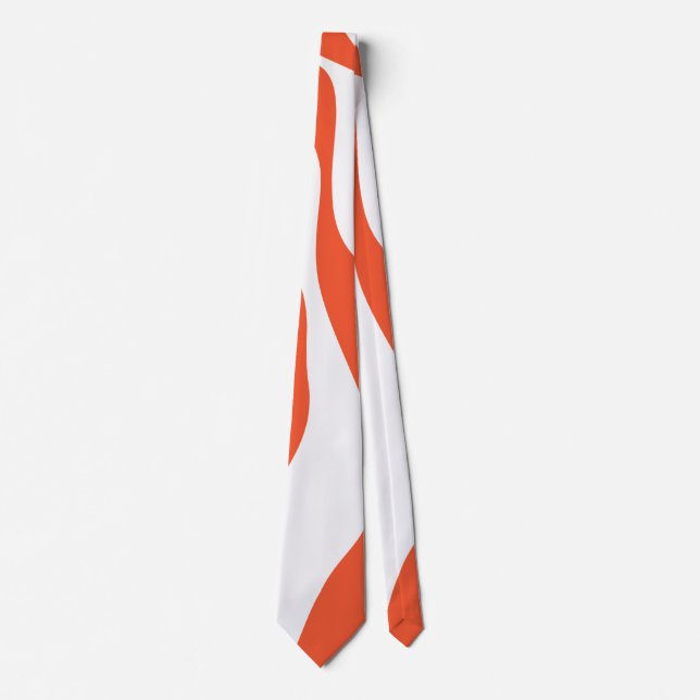 Ebb and Flow 4 in Orange and White Tie (Front)