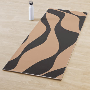 Ebb and Flow 4 in Tan and Black Yoga Mat