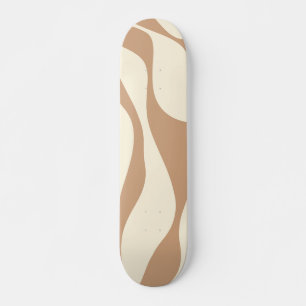 Ebb and Flow 4 in Tan and Cream Skateboard