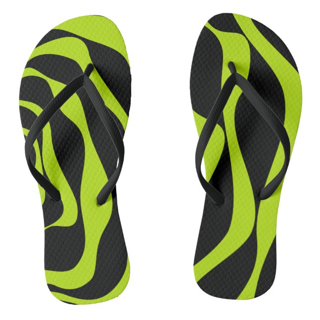 Ebb and Flow 4 - Lime Green Jandals (Footbed)