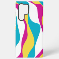 Ebb and Flow 4 - Turquoise, Yellow, Pink and White