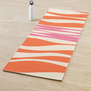 Ebb and Flow - Pink, Orange, and Cream  Yoga Mat