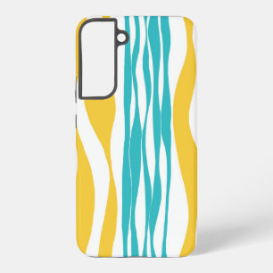 Ebb and Flow - Turquoise & Yellow Samsung Galaxy Case
