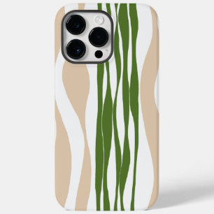 Ebb and Flow - White, Sand and Palm Green  Case-Mate iPhone 14 Pro Max Case
