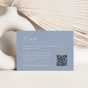 Ebb Tide Wedding QR Code RSVP Card