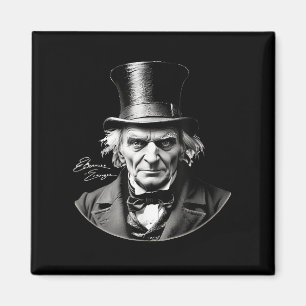 Ebeneezer Scrooge Rtrait With Signature Magnet