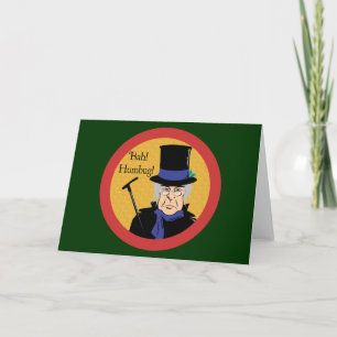 Ebenezer Scrooge Bah! Humbug! Holiday Card