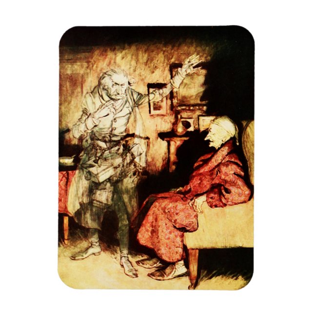 Ebenezer Scrooge Christmas Carol Vintage Magnet (Vertical)
