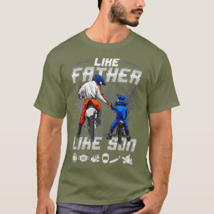EBike Father and Son Motocross Biking Plus Size T-Shirt
