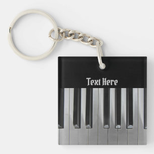 Ebony and Ivory Key Ring