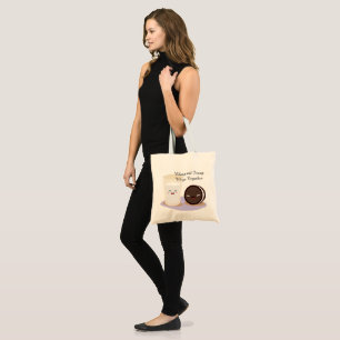 Ebony and Ivory Natural Tote Bag
