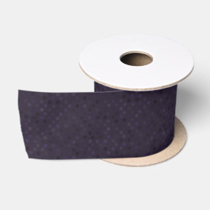 ebony and purple polka dots satin ribbon